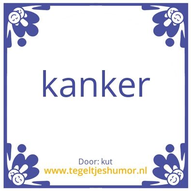 Tegeltje: tering