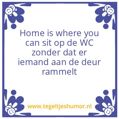 Tegeltje: Wc
