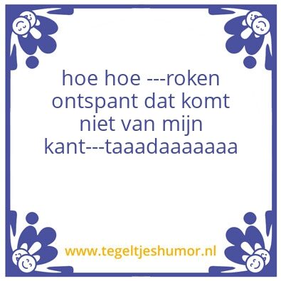 Tegeltje: ik