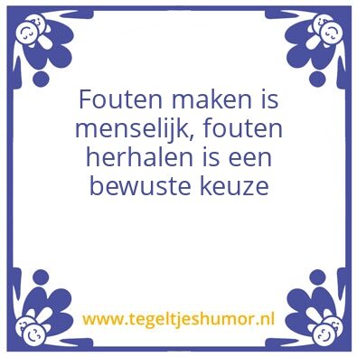 Tegeltje: Menselijk