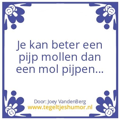 Tegeltje: Mollen