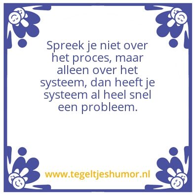 Tegeltje: IT probleem