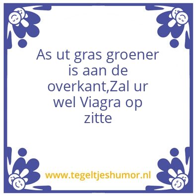 Tegeltje: Gras
