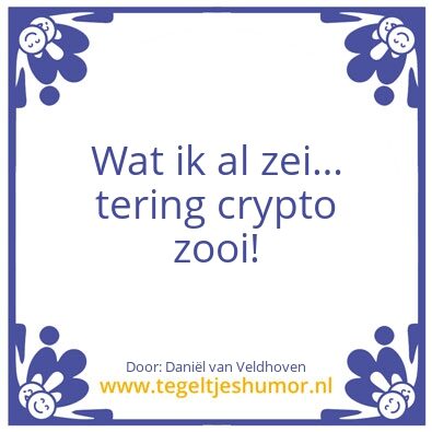 Tegeltje: Crypto