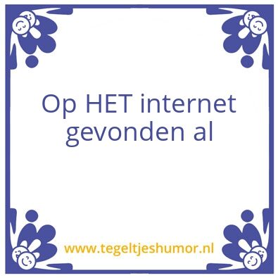 Tegeltje: X