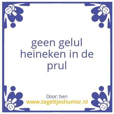 Tegeltje: ben