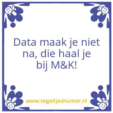 Tegeltje: M&K