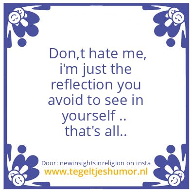 Tegeltje: “the hate”
