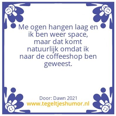 Tegeltje: Space