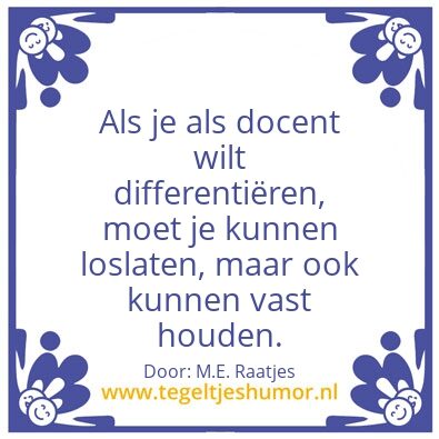 Tegeltje: DifferentiÃ«ren