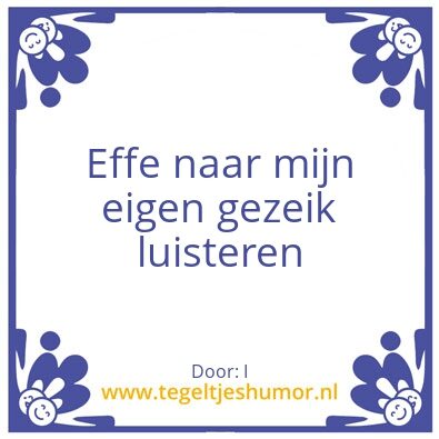 Tegeltje: Humor