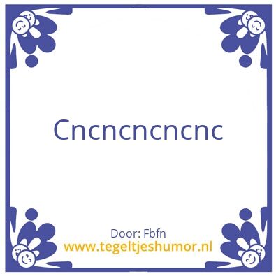 Tegeltje: Nccm