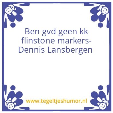 Tegeltje: Flinstone