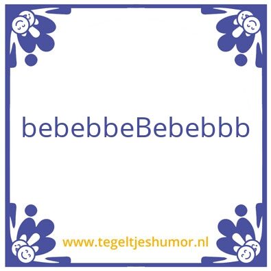 Tegeltje: Game