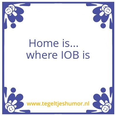 Tegeltje: iob
