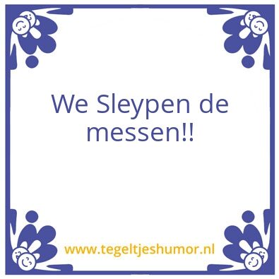 Tegeltje: test