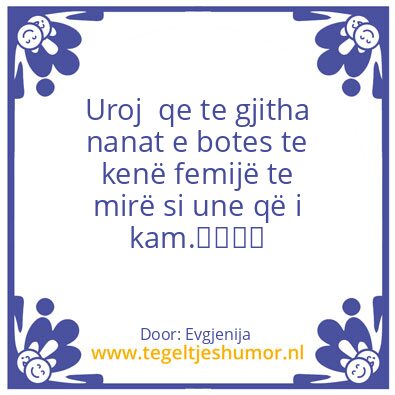 Tegeltje: Evgja