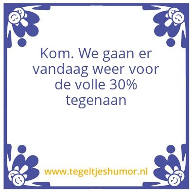 Tegeltje: 30