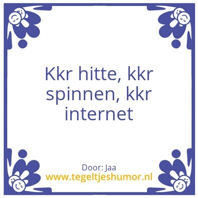 Tegeltje: Ja