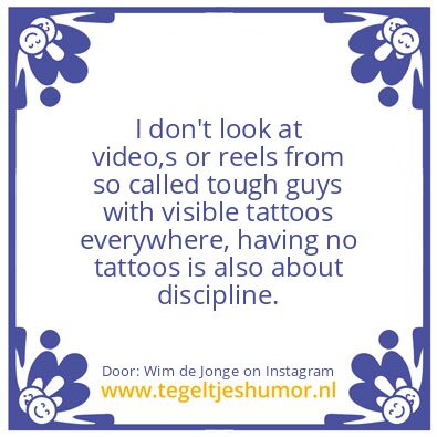 Tegeltje: Tattoos !