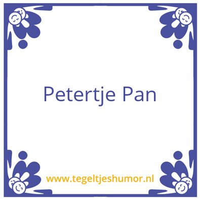 Tegeltje: Pan