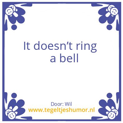 Tegeltje: Tea