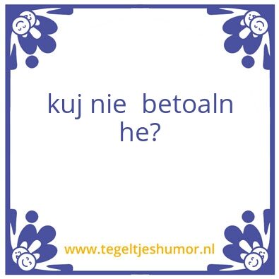 Tegeltje: Eext