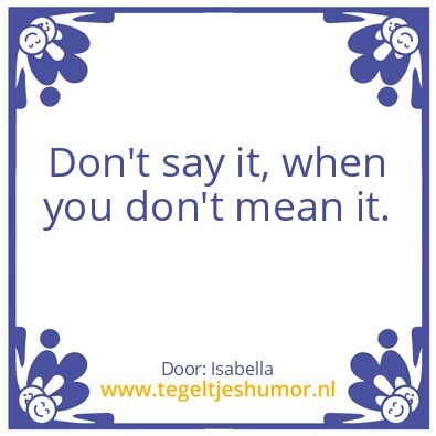 Tegeltje: isabella