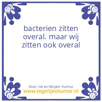 Tegeltje: bacterien