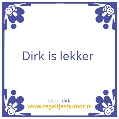 Tegeltje: hhe