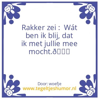 Tegeltje: hond