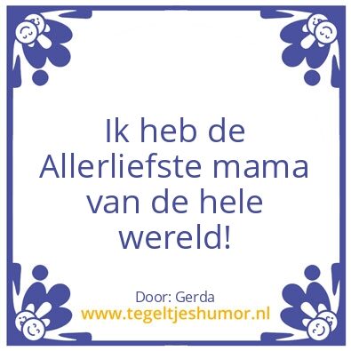 Tegeltje: Mama