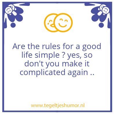 Tegeltje: simple rules