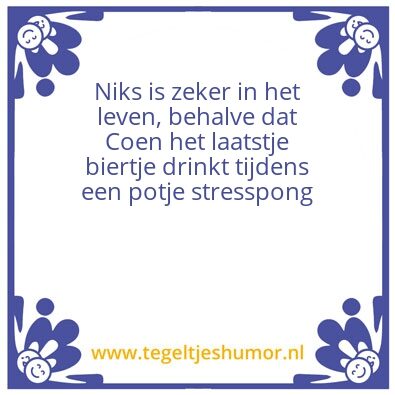 Tegeltje: Coen