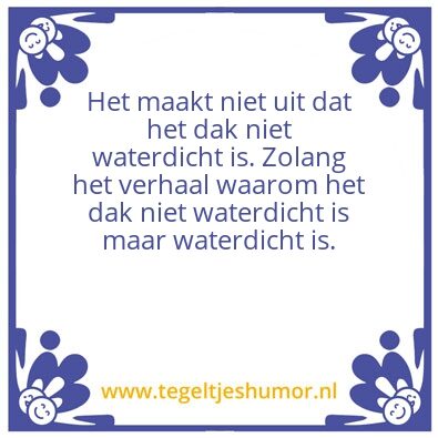 Tegeltje: regen