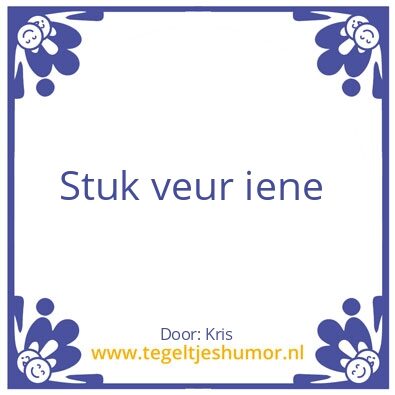 Tegeltje: Hallo