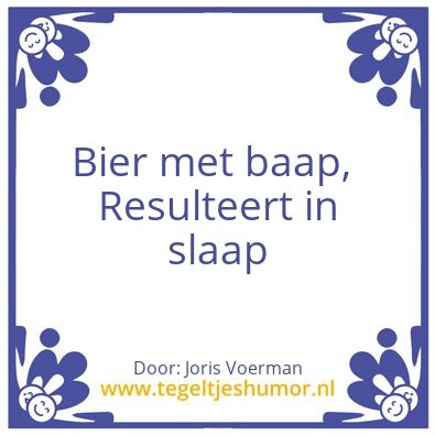 Tegeltje: sadas