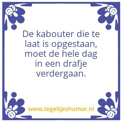 Tegeltje: Kabouter