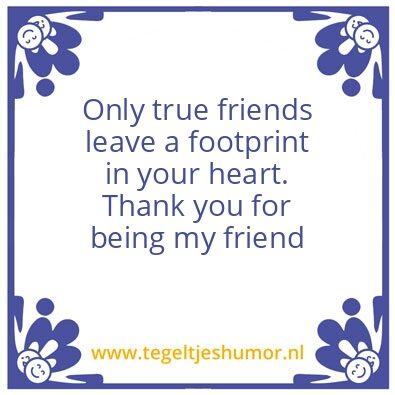Tegeltje: Friends