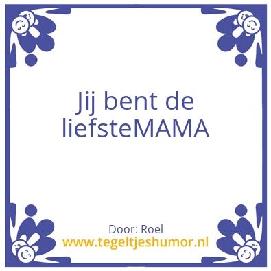 Tegeltje: Moederdag