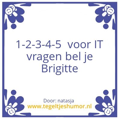 Tegeltje: Brigitte