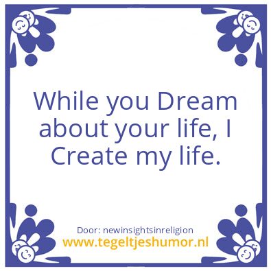 Tegeltje: create