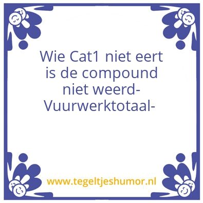 Tegeltje: VWT