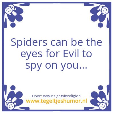 Tegeltje: Spiders ..