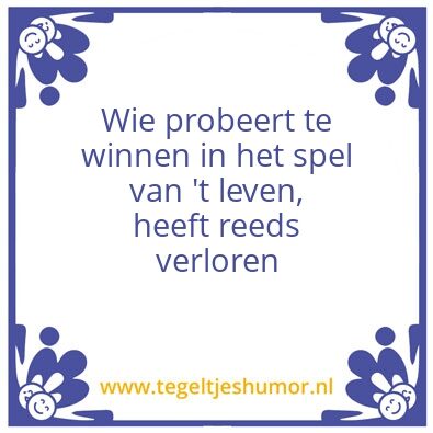 Tegeltje: Stok