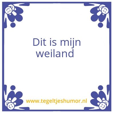 Tegeltje: Afblijven!