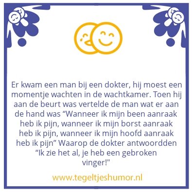 Tegeltje: Pijn