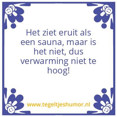 Tegeltje: sauna