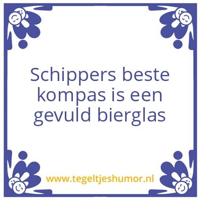 Tegeltje: schippers