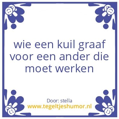 Tegeltje: humor